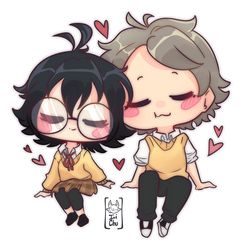 Chibi couple - $15 Usd